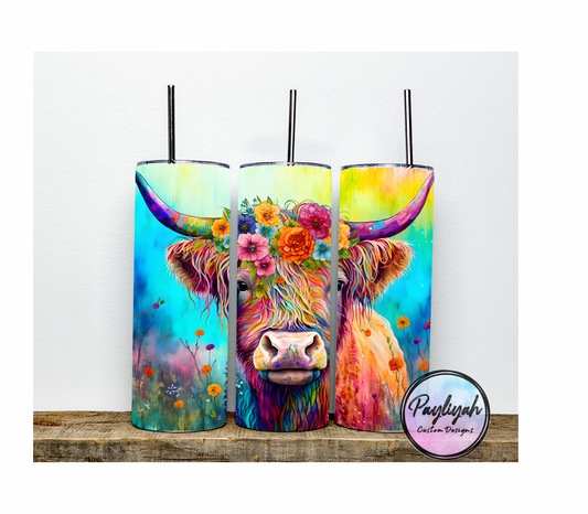 Watercolor Cow
