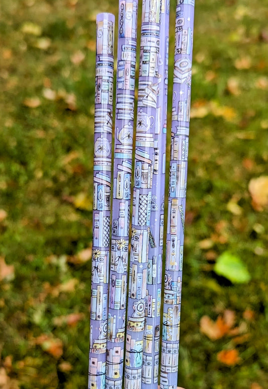 Book Lovers Color Change to Pruple Straw