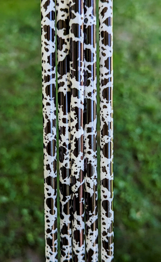 Cow Print Straw