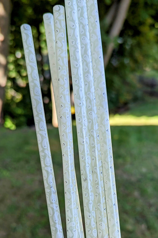 Glow in the Dark Ghostie Straw