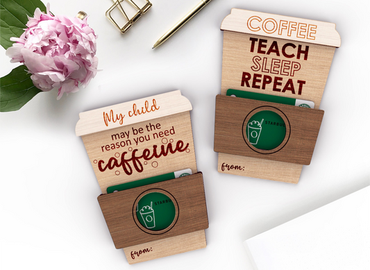 Coffee Cup Gift Card Holder