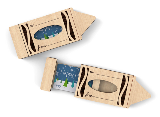 Crayon Gift Card Holder