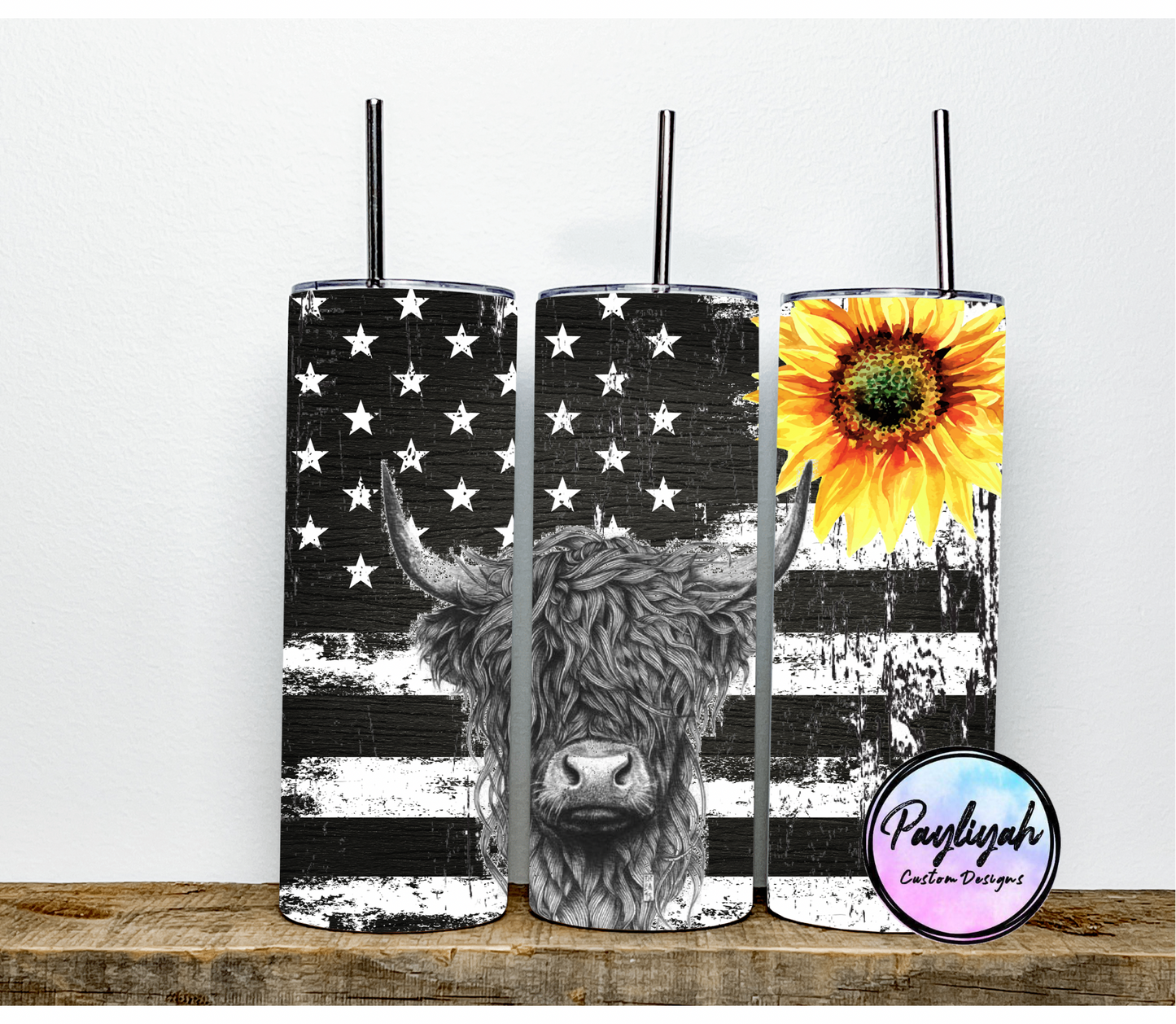 B&W Sunflower Cow