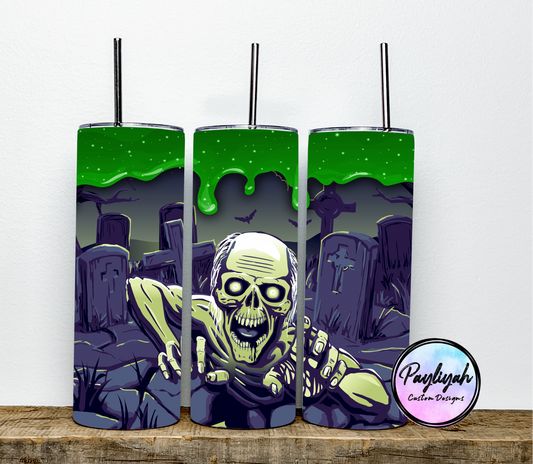 Zombie Crawling In A Cemetery