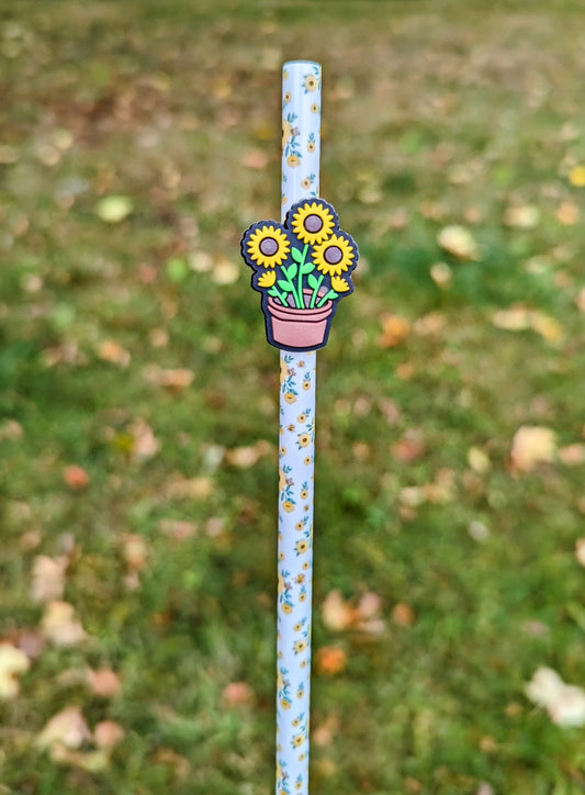 Sunflower in Pot Charm