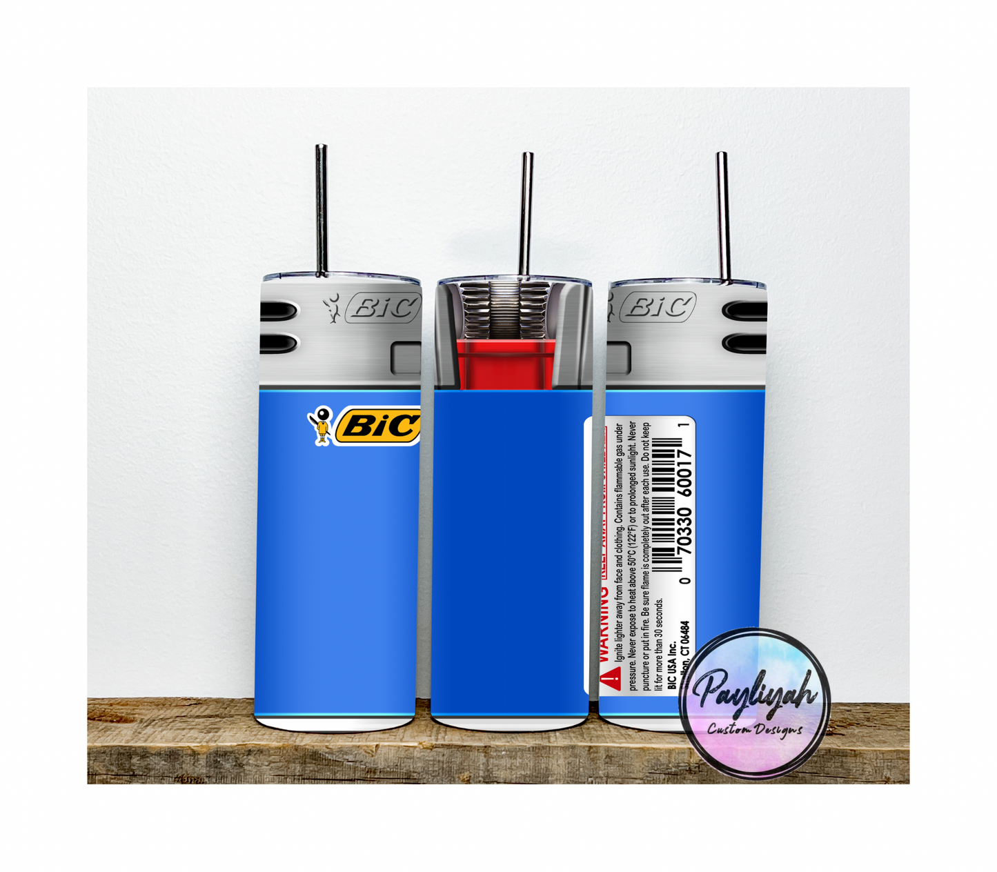 Lighter Tumbler (Red, Pink, Blue and Yellow/Orange)