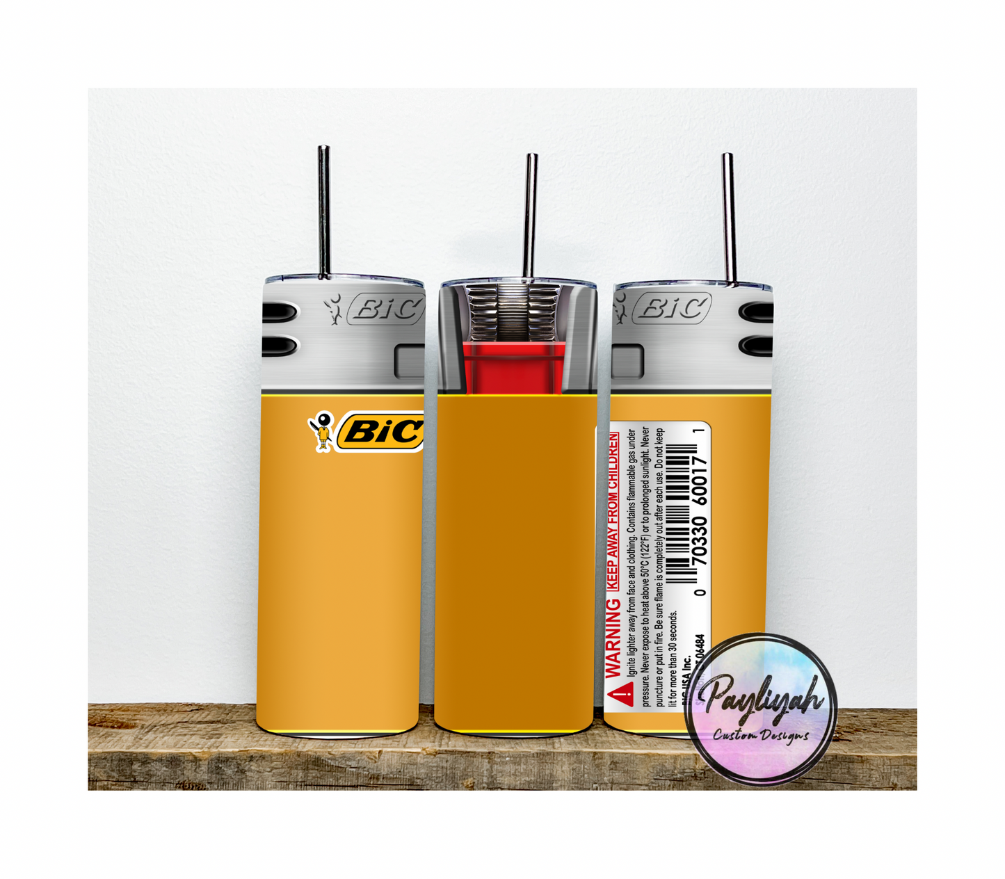 Lighter Tumbler (Red, Pink, Blue and Yellow/Orange)