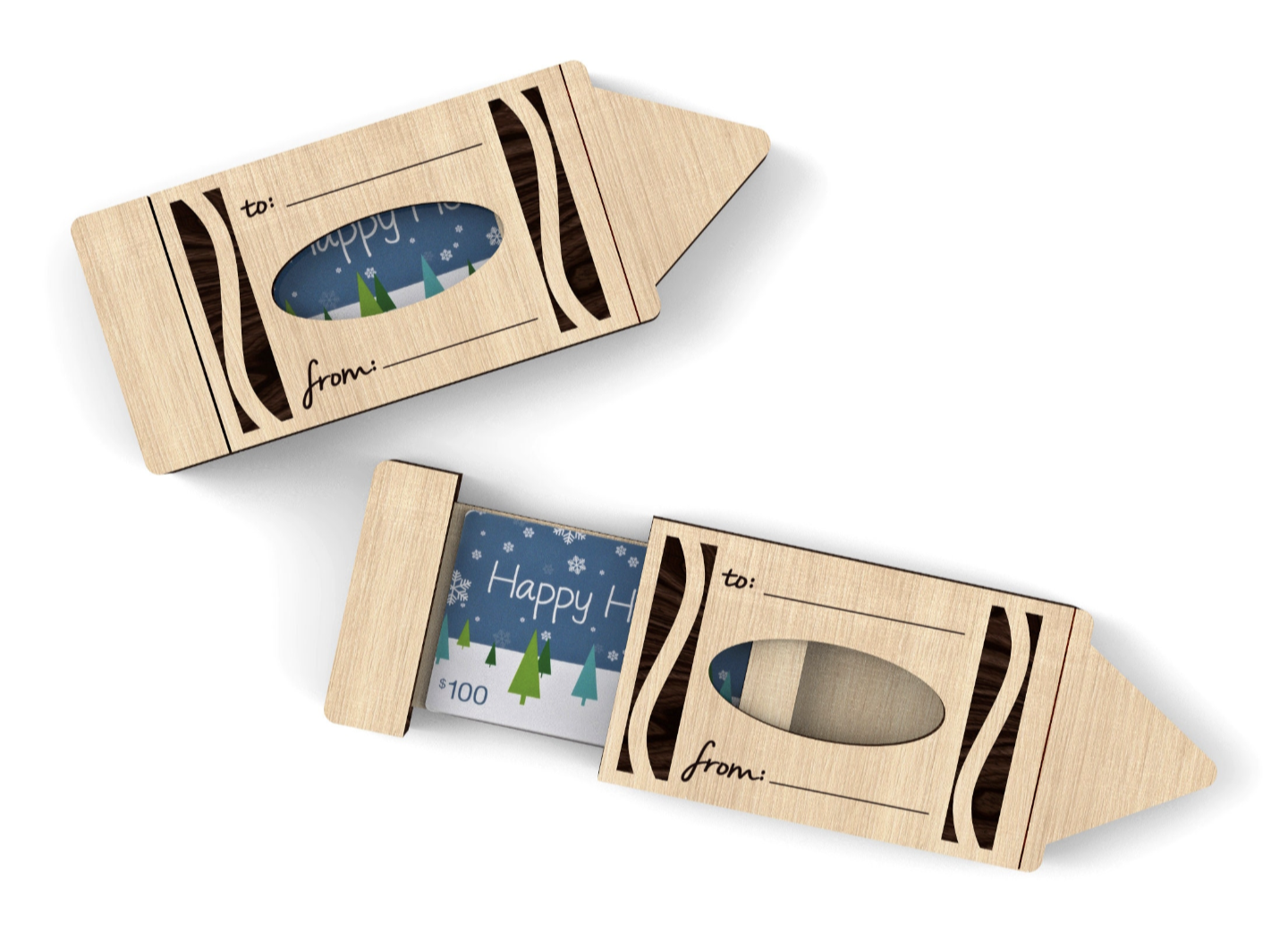 Crayon Gift Card Holder