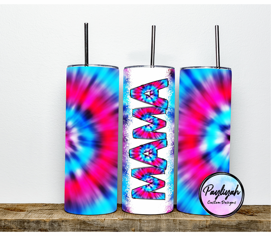 Neon Tie Dye Mama