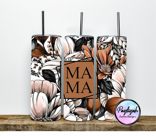 Orange Floral Mama