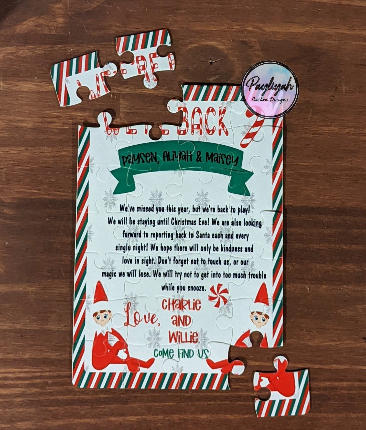 28 Piece Elf Puzzle